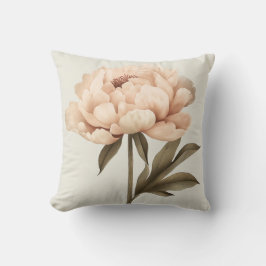 Cojín Decorativo Rubor Peony Elegance: Sofisticada Gracia