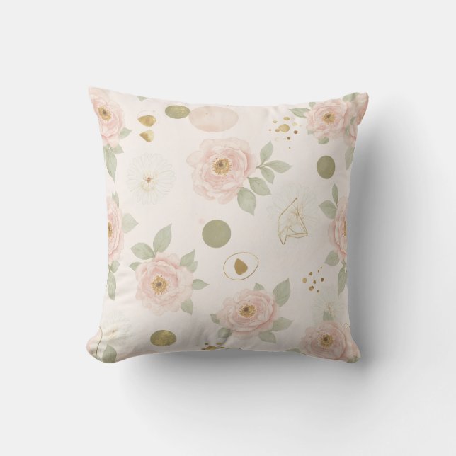 Cojín Decorativo Rubor Pink Peony Cushion (Anverso)