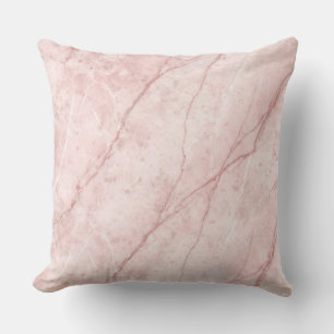 Cojín Decorativo Rubor Rosa Polvo Orgánico Mármol Rosa
