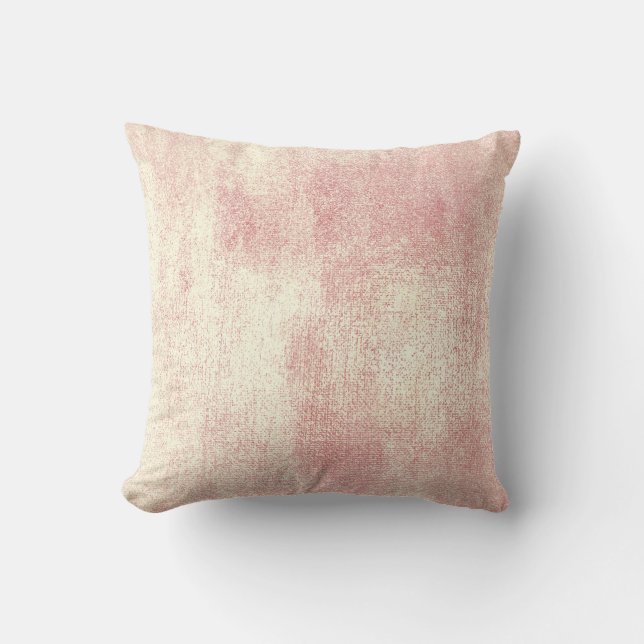 Cojín Decorativo Rubor Rosa Rosa Gold Pintado Mínimo Rubor (Anverso)