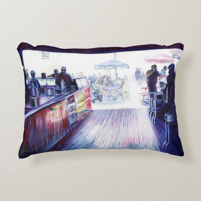 Cojín Decorativo Ruby's, Coney Island, Nueva York (Anverso)