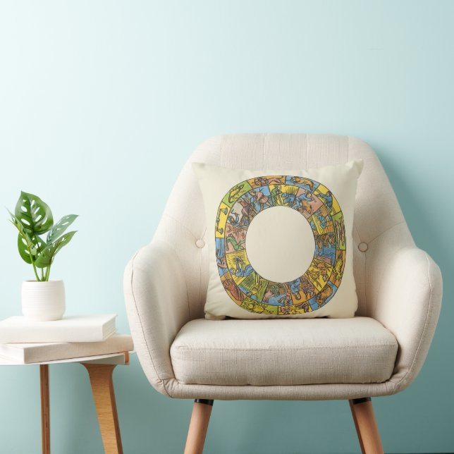 Cojín Decorativo Rueda de zodiaco esterográfica (Silla)