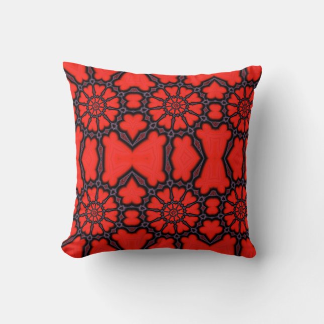 Cojín Decorativo Rueda Giratoria Roja  (Anverso)