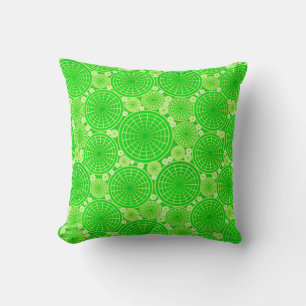 Cojín Decorativo Ruedas anidadas - verde lima