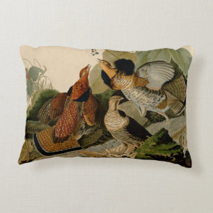 Cojín Decorativo Ruffed Grouse Audubon Game Bird