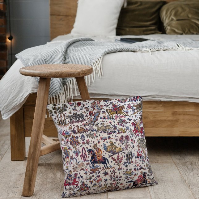 Cojín Decorativo Rug kilim persa de la época oriental blanca (Subido por el creador)