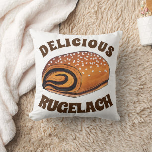 Cojín Decorativo Rugelach Judía Polaco Crescent Roll Pastry Bakery