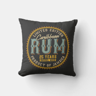 Cojín Decorativo Rum caribeño vintage