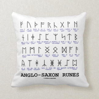 Cojín Decorativo Runas anglosajonas (criptografía de la