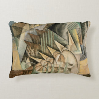 Cojín Decorativo Rush Hour, Nueva York por Max Weber, Cubismo Vinta