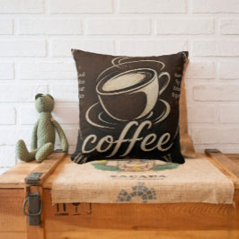 Cojín Decorativo Rustic Coffee Bar Decor Gift