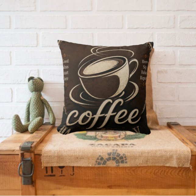 Cojín Decorativo Rustic Coffee Bar Decor Gift (Subido por el creador)