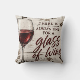 Cojín Decorativo Rustic Farmhouse Wine Lover Gift