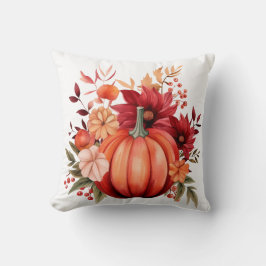 Cojín Decorativo Rústica calabaza roja Hogar Dulce Pillow Hogar