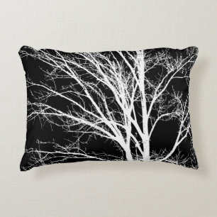 Cojín Decorativo Rústica en blanco y negro