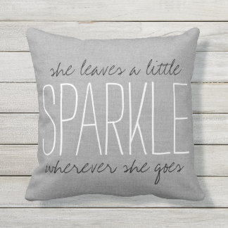 Cojín Decorativo Rústica Esparkle gris