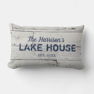 Cojín decorativo Rústico de nombre familiar de Per