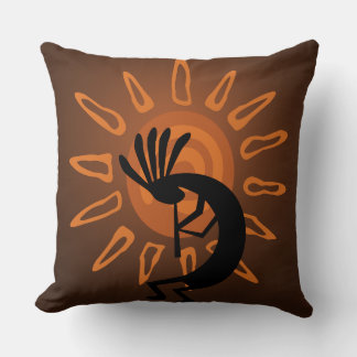 Cojín decorativo Rústico del Suroeste de Kokopelli