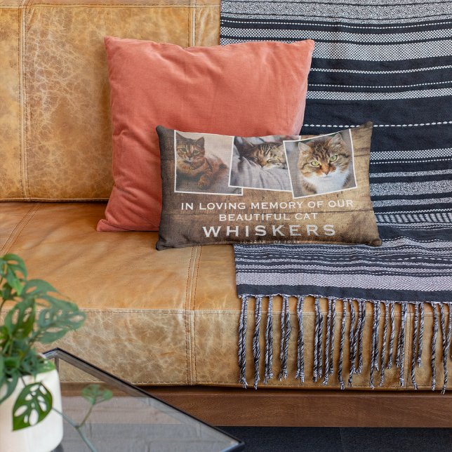 Cojín Decorativo Rústico Mascota Collage de fotos moderno conmemora (Subido por el creador)