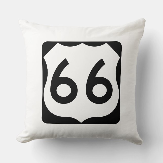 Cojín Decorativo Ruta 66 (Anverso)