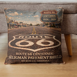 Cojín Decorativo Ruta 66 Centenario Pavimento Seligman Comfort