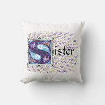 S es para Sister Pillow