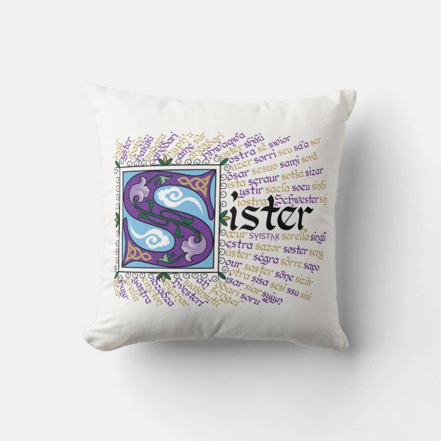 Cojín Decorativo S es para Sister Pillow (Anverso)