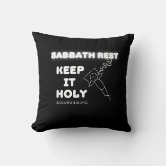 Cojín Decorativo Sabbath Rest Keep It Holy Graphic Design