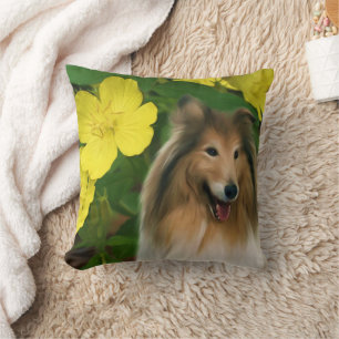 Cojín Decorativo Sable Collie Dog Art