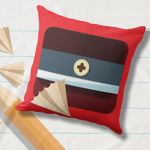 Cojín Decorativo Sacapuntas de lápiz y papel para niños