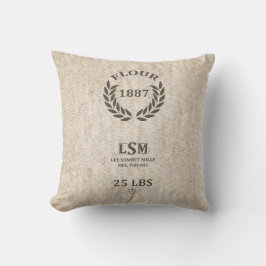 Cojín Decorativo Saco de la harina del vintage