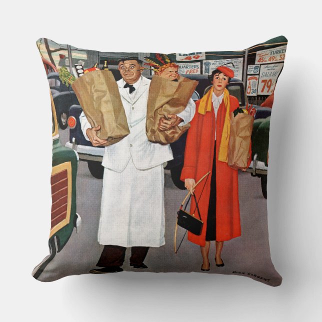 Cojín Decorativo Saco por completo de problema (Anverso)