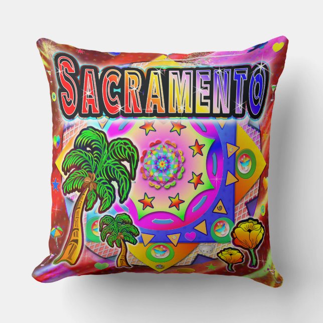 Cojín Decorativo Sacramento Tropical Friends Pillow (Anverso)
