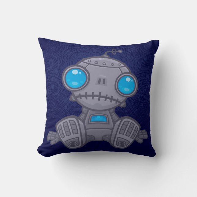 Cojín Decorativo Sad Robot (Anverso)