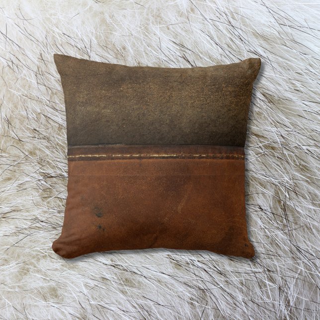 Cojín Decorativo Saddle Up Tan Faux Leather (Subido por el creador)