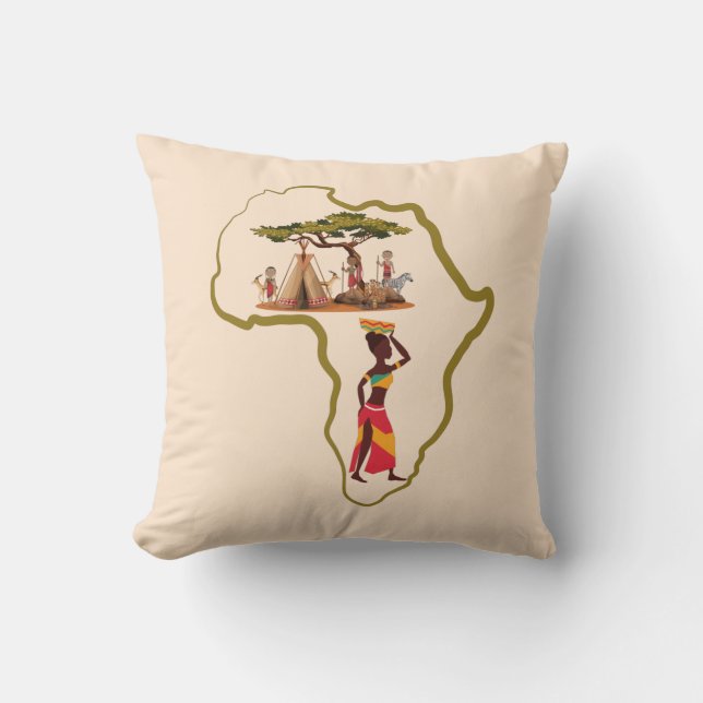 Cojín Decorativo Safari de África (Anverso)