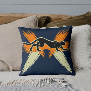 Cojín Decorativo Safari de gatos grandes salvajes modernos personal