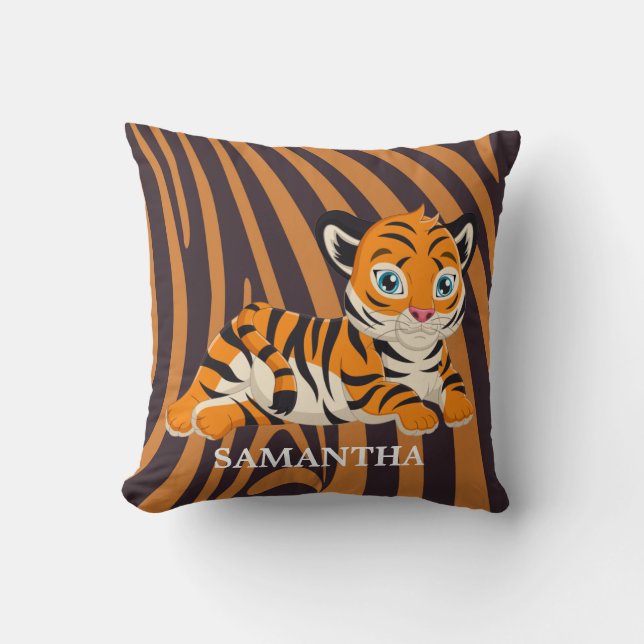 Cojín Decorativo Safari de la jungla salvaje (Anverso)