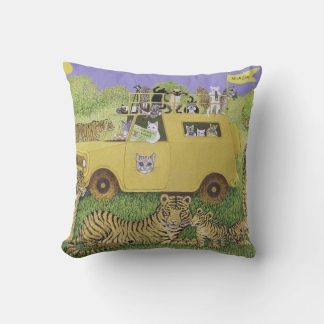 Cojín Decorativo Safari del gato (Anverso)