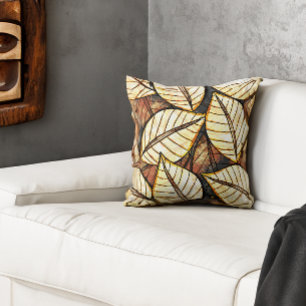 Cojín Decorativo Safari en tu casa, hojas de selva tropical