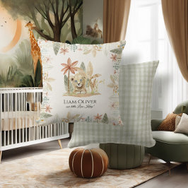 Cojín Decorativo Safari Pequeño León Rey Jungla Infantil Infante de