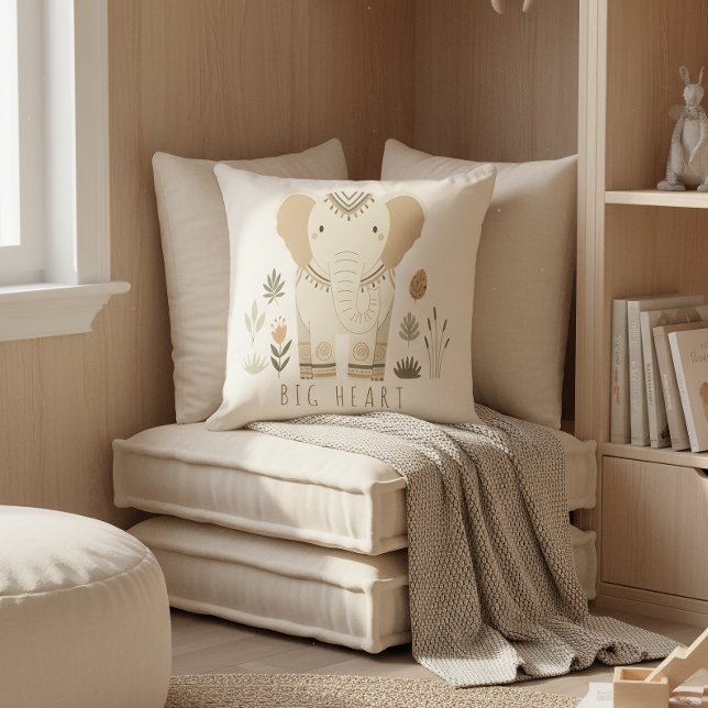 Cojín Decorativo Safari Portrait Elephant Ivory ID1264 (Subido por el creador)