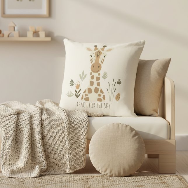 Cojín Decorativo Safari Portrait Giraffe Ivory ID1264 (Subido por el creador)