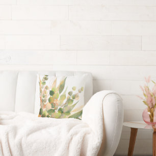 COJÍN DECORATIVO SAGE APRICOT BOTANICAL PILLOW