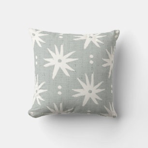 Cojín Decorativo Sage azul contemporáneo pagano estrellas geométric