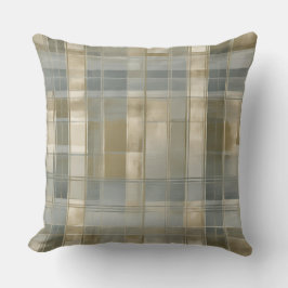 Cojín Decorativo Sage Dusty Blue Modern Farmhouse Plaid