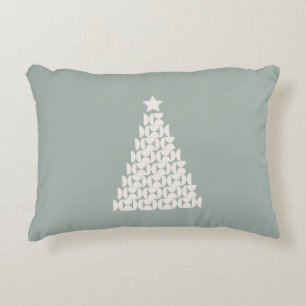 Cojín Decorativo Sage Green Christmas Tree