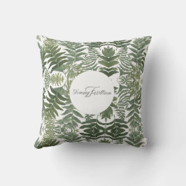 Cojín Decorativo Sage Green Floral Elegante