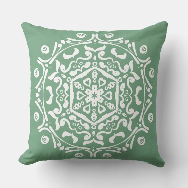 Cojín Decorativo Sage Mandala (Anverso)