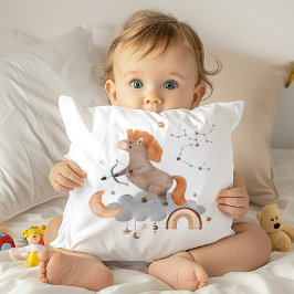 Cojín Decorativo Sagittarius Baby Zodiac Nursery Pillow